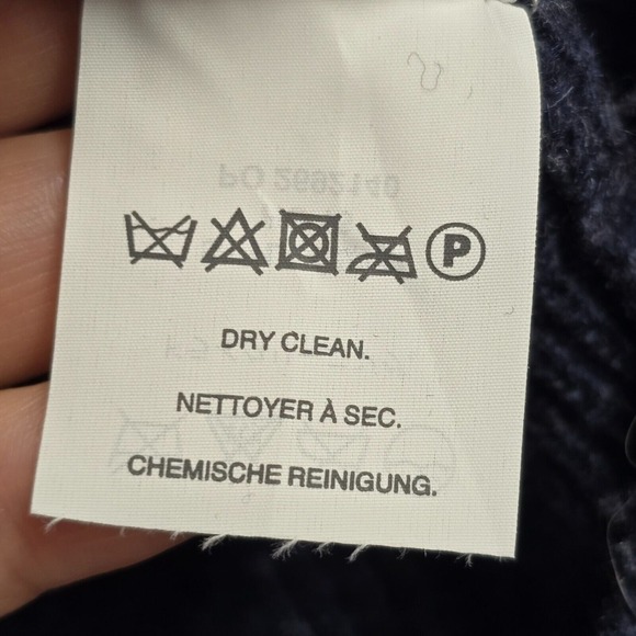 J Crew Sweater Mens Small Blue Lambswool Shawl Collar Knit Long Sleeve Pullover - Picture 6 of 12